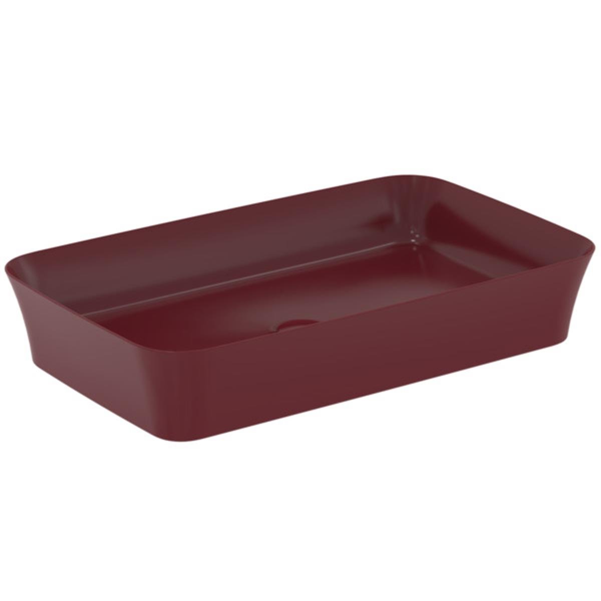 MARKA}Çanak LavabolarE1886V6Ipalyss Tezgah Üstü Dikdörtgen Çanak Lavabo 65cm-Nar
