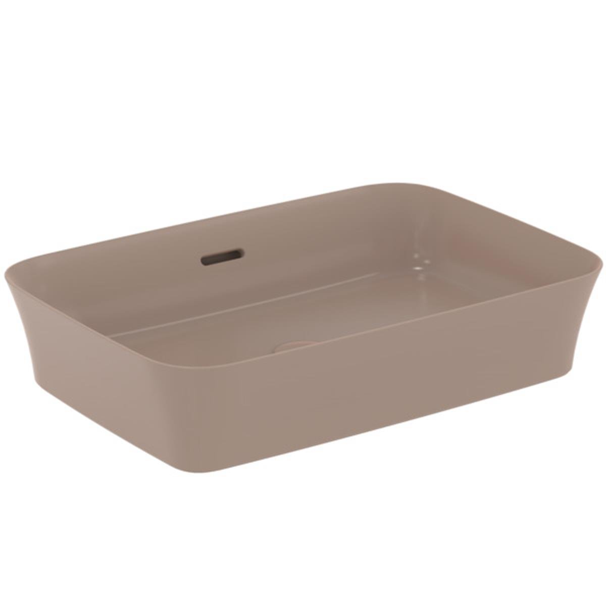 MARKA}Çanak LavabolarE2078V4Ipalyss Tezgah Üstü Dikdörtgen Çanak Lavabo 55cm-Kaşmir