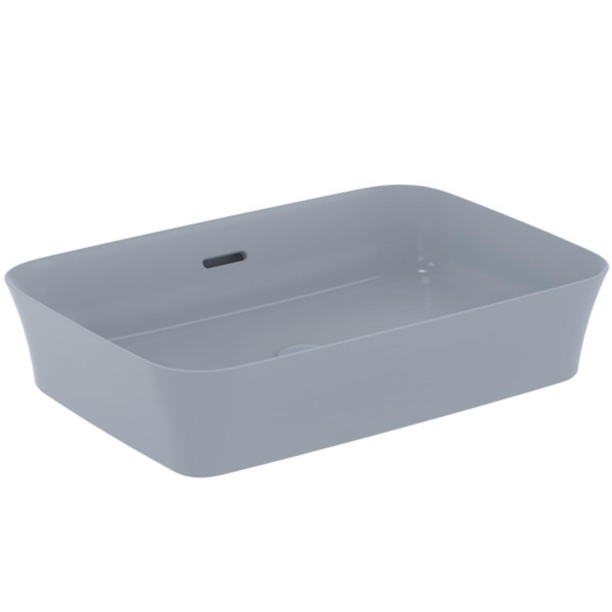 MARKA}Çanak LavabolarE2078X8Ipalyss Tezgah Üstü Dikdörtgen Çanak Lavabo 55cm-Barut