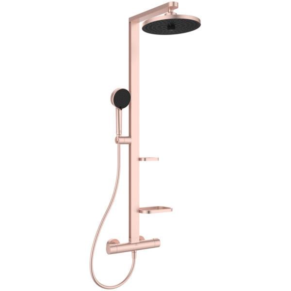 MARKA}Duş Kolonları ve Duş PanelleriBD583ROİdeal Standard Ceratherm Alu+ Termostatik Duş Sistemi-Rose