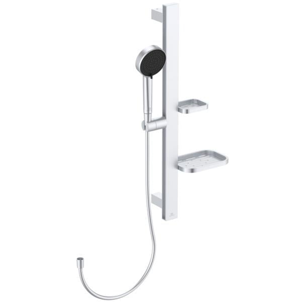 MARKA}Sürgülü Duş TakımlarıBD586SIİdeal Standard Idealrain Alu+ Sürgülü Duş Seti-Silver-60cm Sürgü
