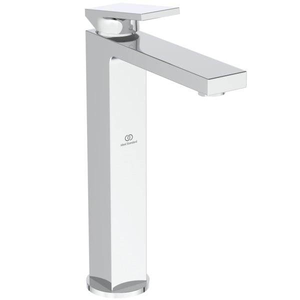 MARKA}Yüksek Lavabo BataryasıBD507AAİdeal Standard Extra Yüksek Lavabo Bataryası-Chrome-Sifon Kumandasız