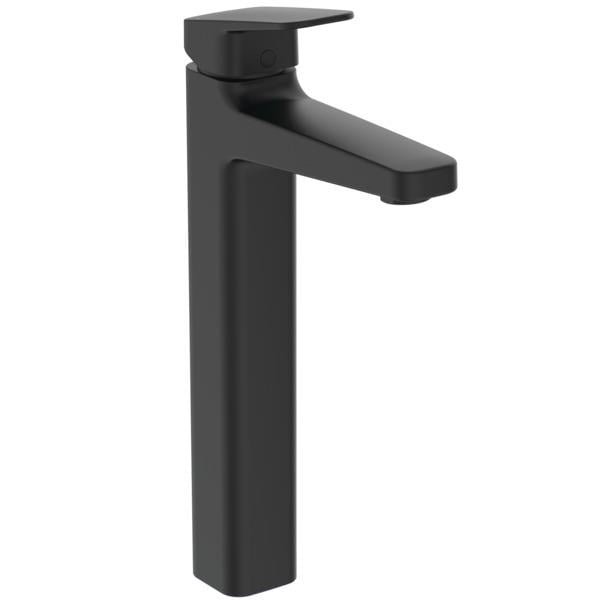 MARKA}Yüksek Lavabo BataryasıBD238XGİdeal Standard Ceraplan Yüksek Lavabo Bataryası-Silk Black-Sifon Kumandalı