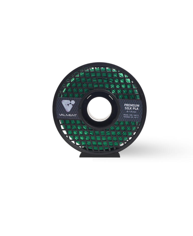 Valment Silk PLA Efsunlu Yeşil Filament 1kg 1.75mm