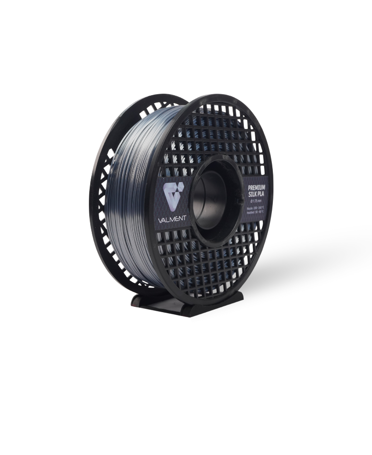 Valment Silk PLA Koyu Gümüş Filament 1kg 1.75mm