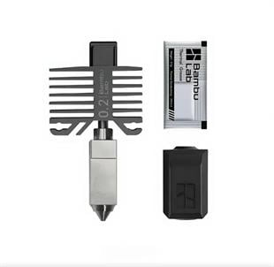 Bambu Lab FAH004-P – P1 Serisi için Complete Hotend Assembly (0,2 mm Paslanmaz Çelik Nozul / Full Unit)