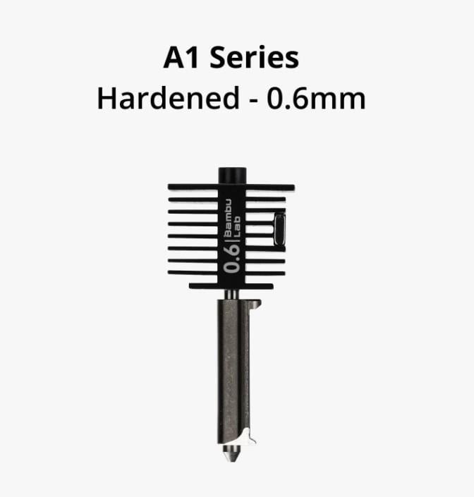Bambu Lab A1 Serisi 0.6mm Hotend Nozzle Seti - Sertleştirilmiş Çelik - FAH019