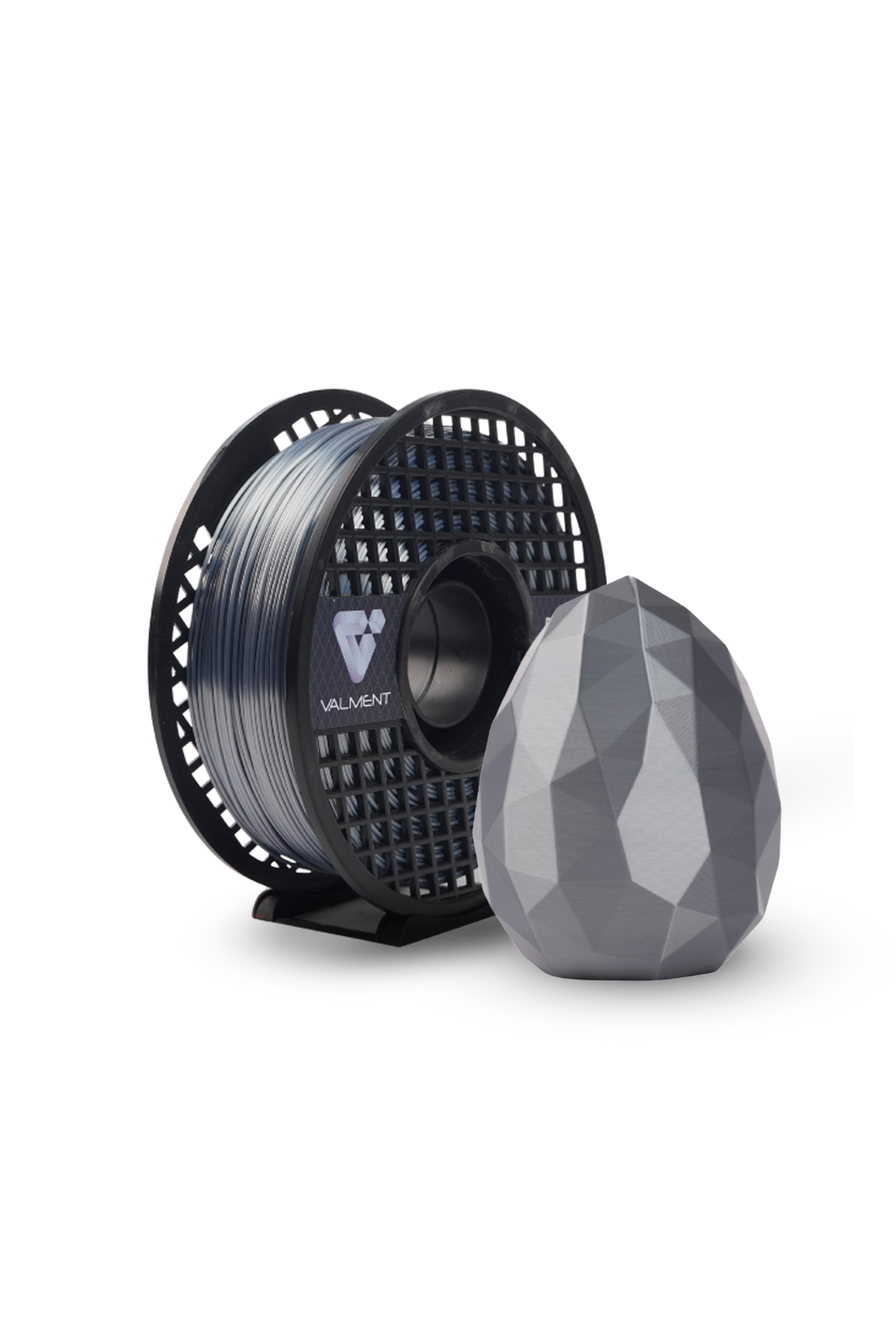 Valment Silk PLA Koyu Gümüş Filament 1kg 1.75mm