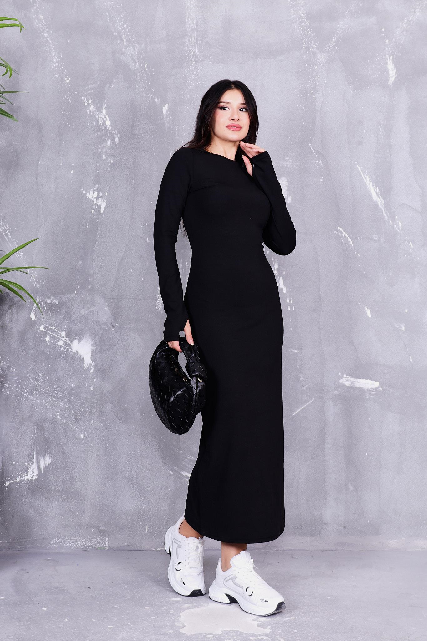 Likralı Basıc Elbise