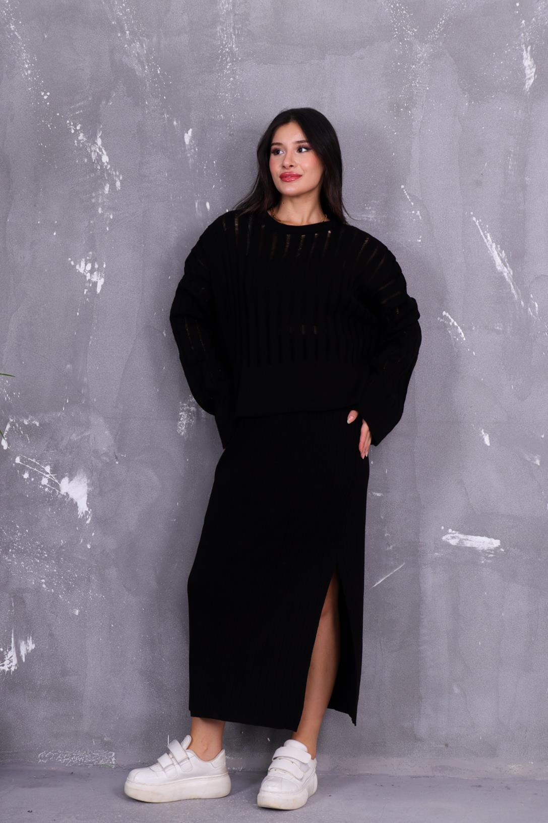 Yarasa Kol Salaş Triko Takım