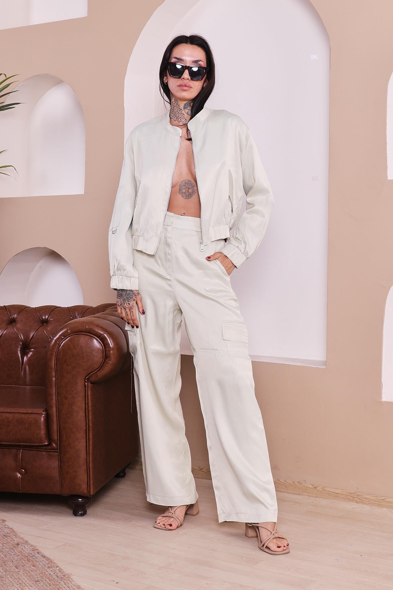 Fermuarlı KArgo Cepli Takım