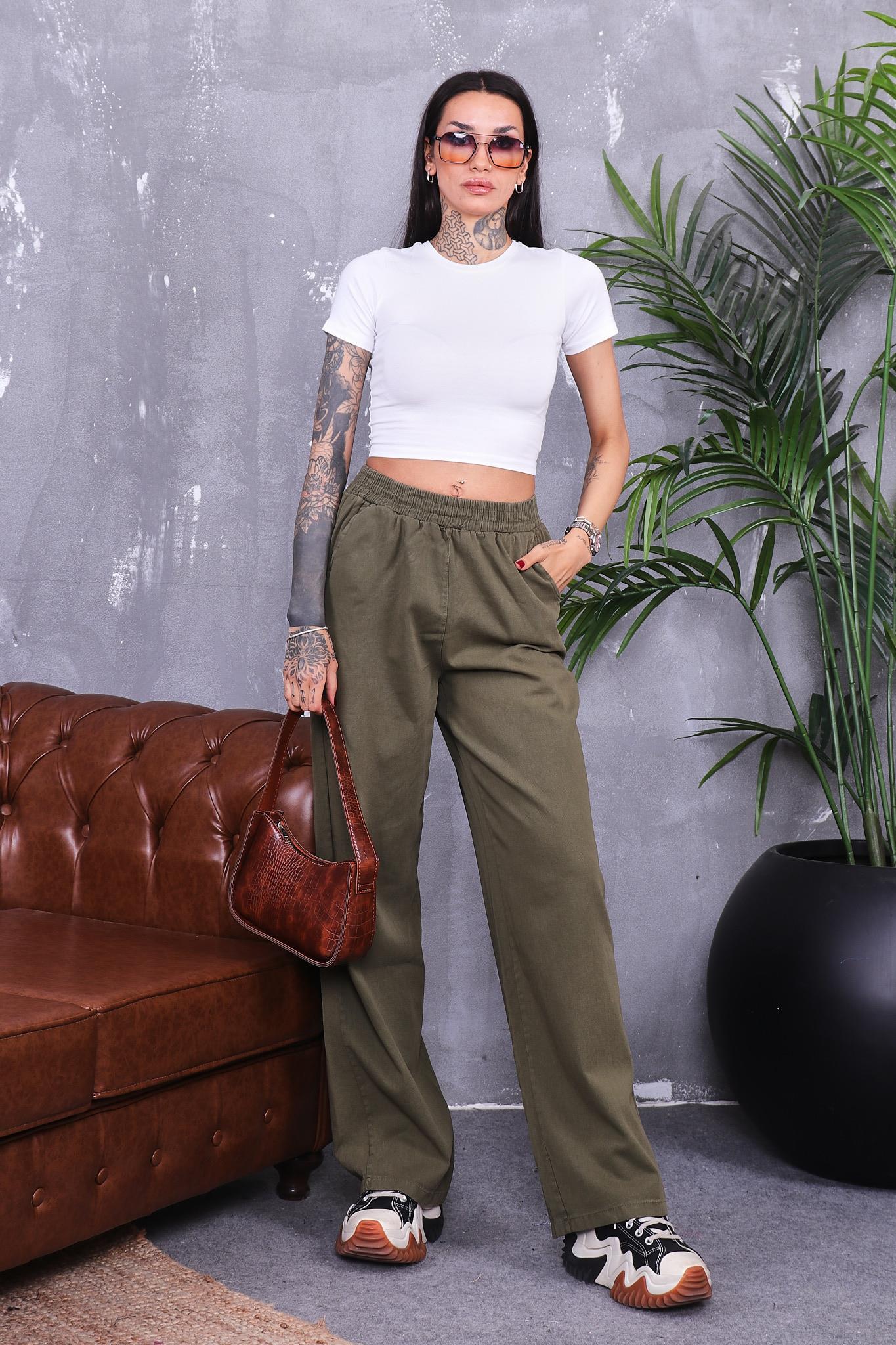 İspanyol Paça Gabardin Pantolon