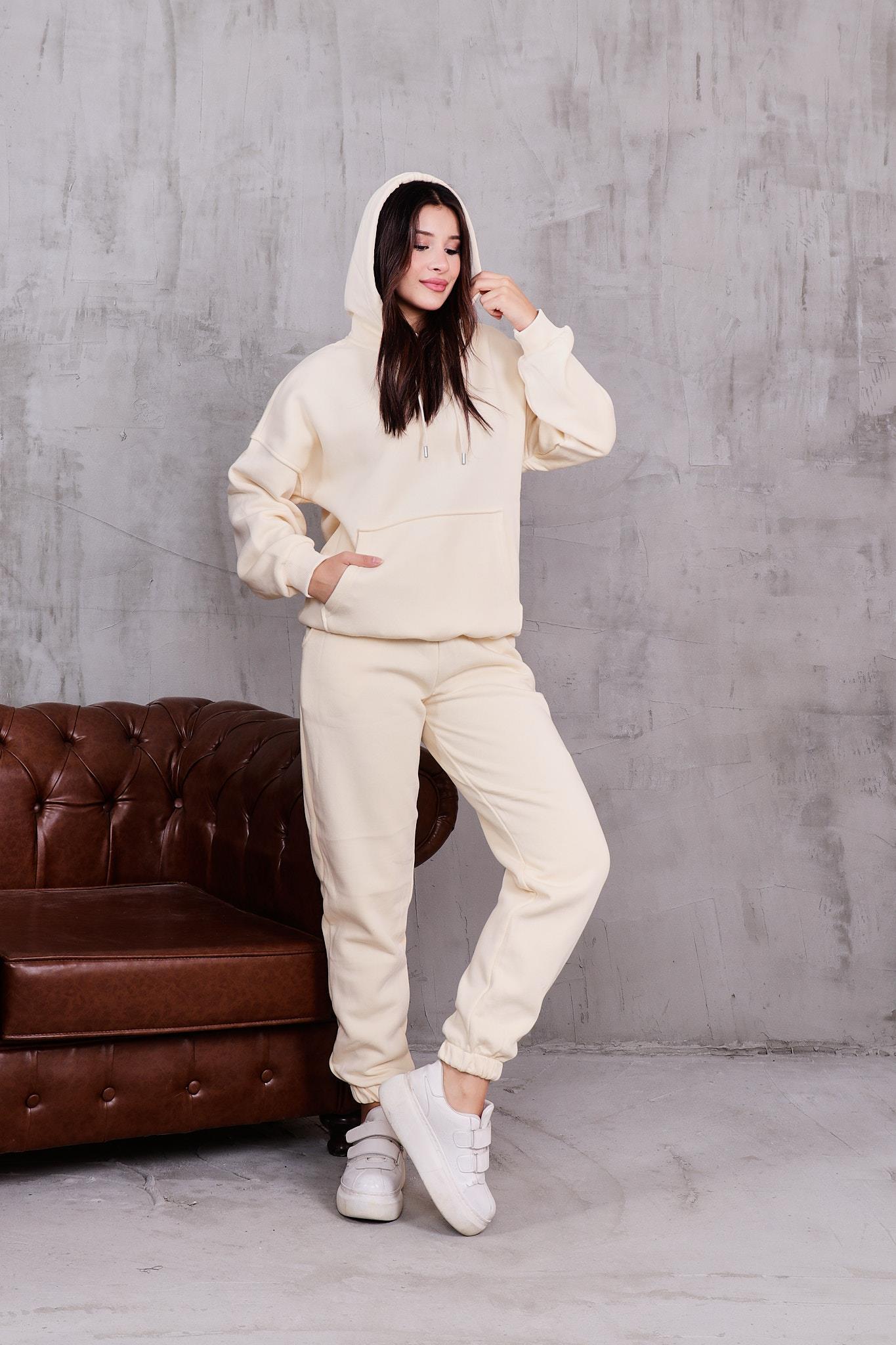 Kanguru Cepli Kapüşonlu İçi Şardonlu Eşofman Takımı