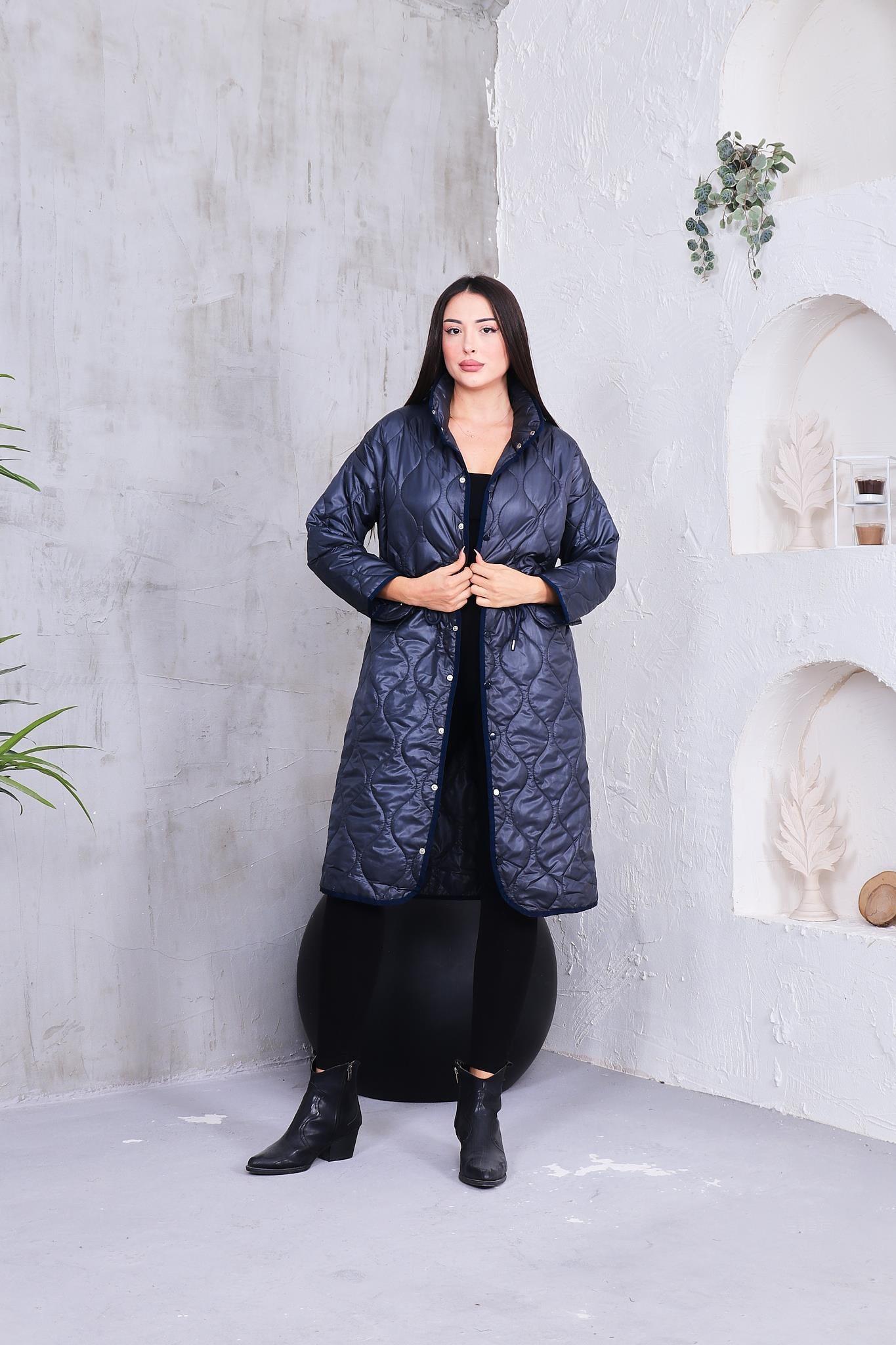 Kapitone Cepli Uzun Mont