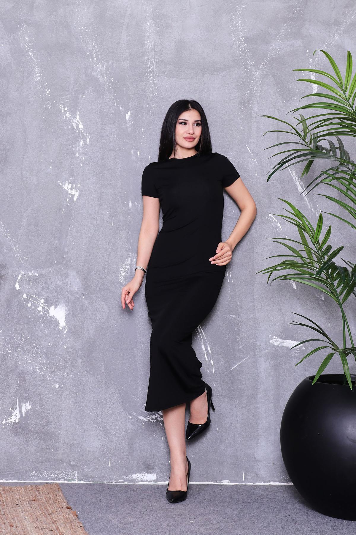 Likralı Basıc Elbise