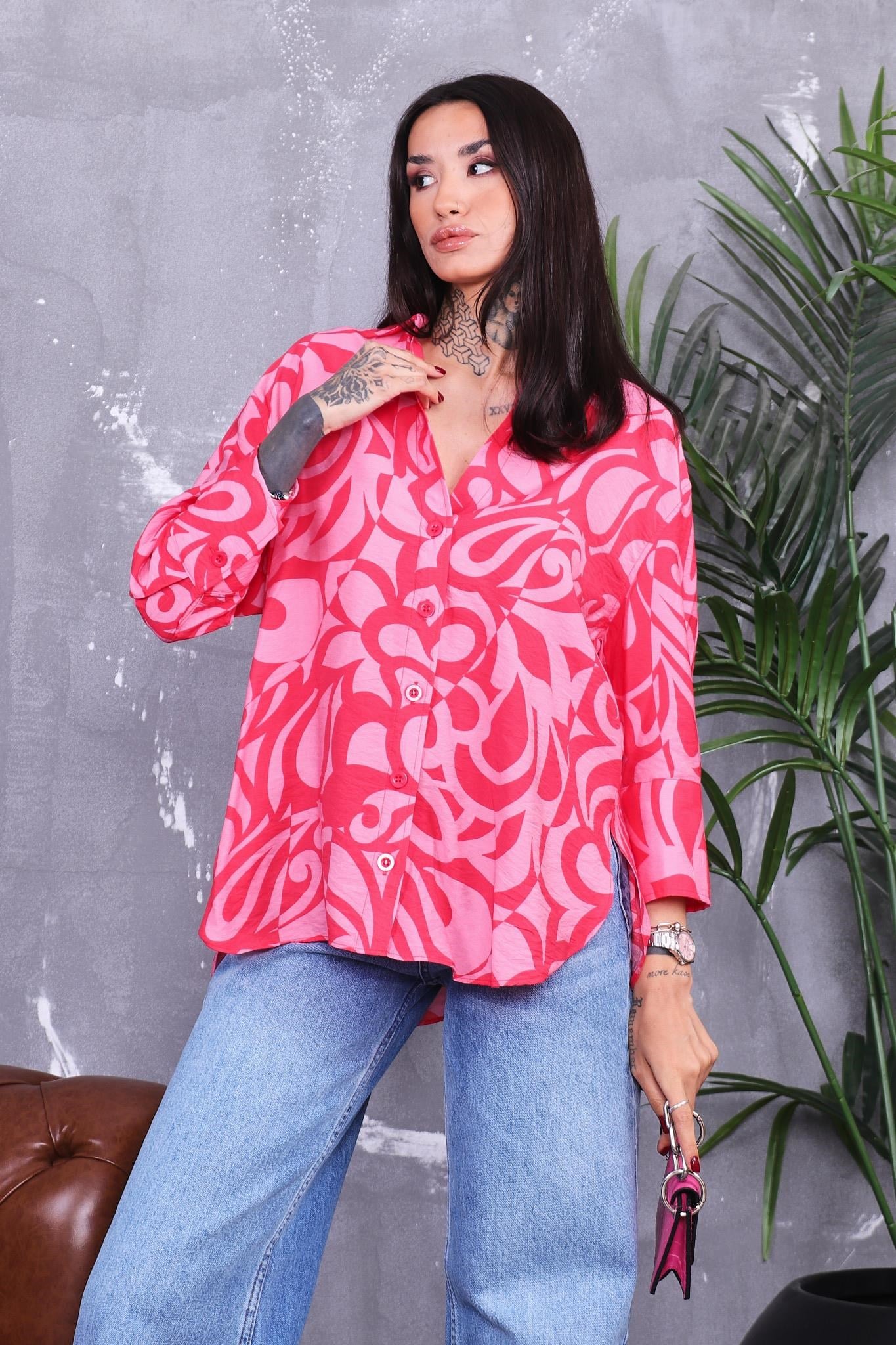 Lüks Kalite Oversize Gömlek