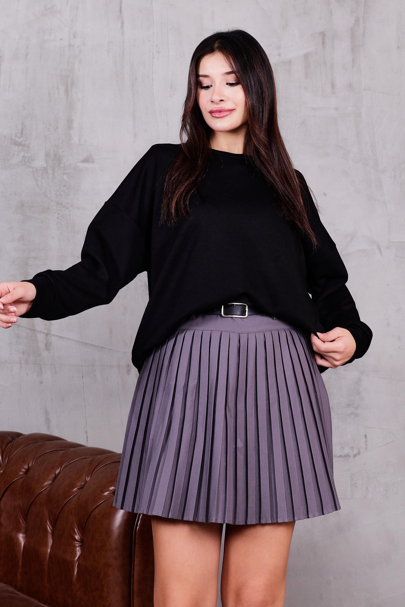 Modal Kumaş Basıc Sweatshirt