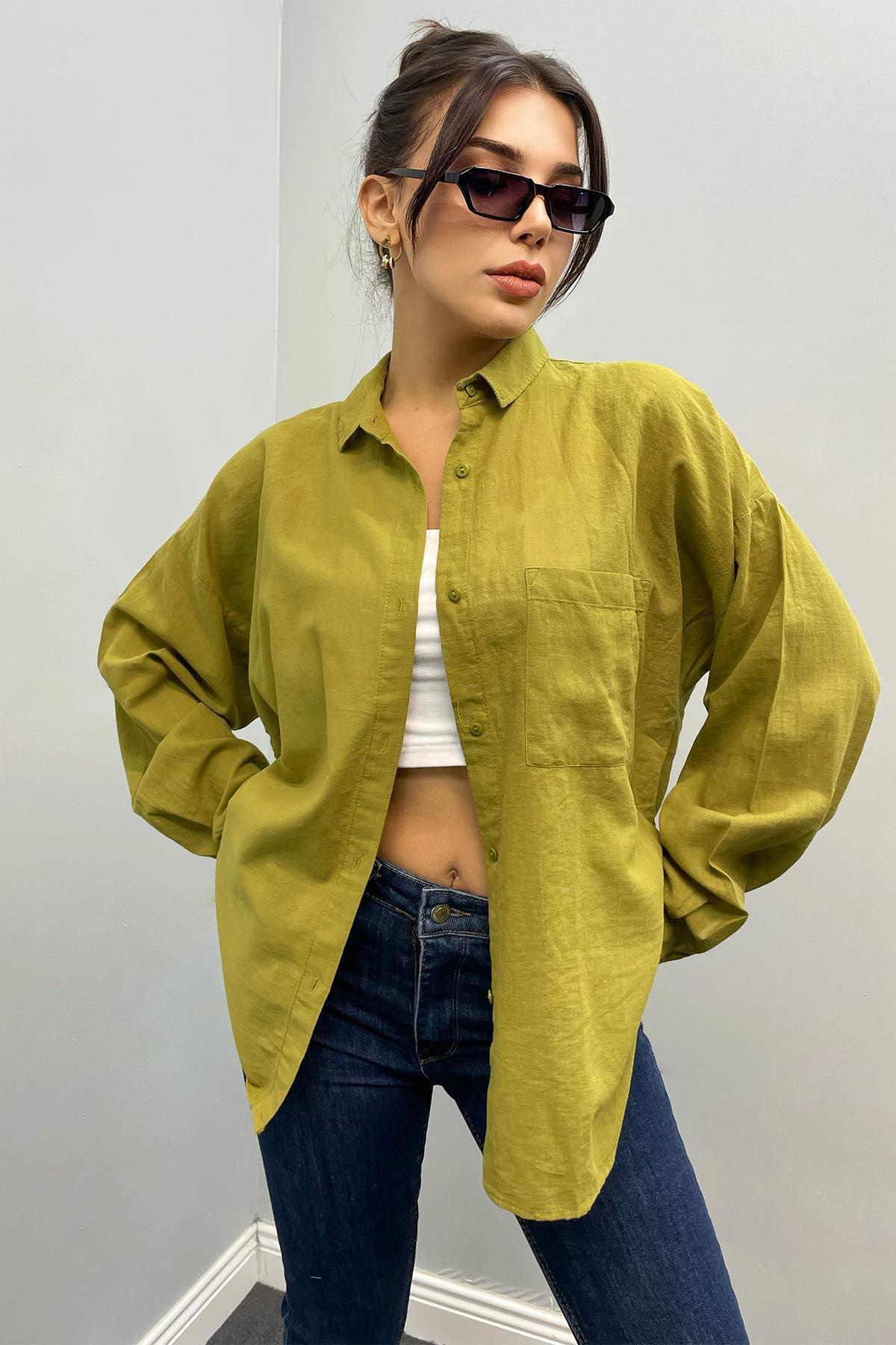 Pamuklu Basıc Gömlek