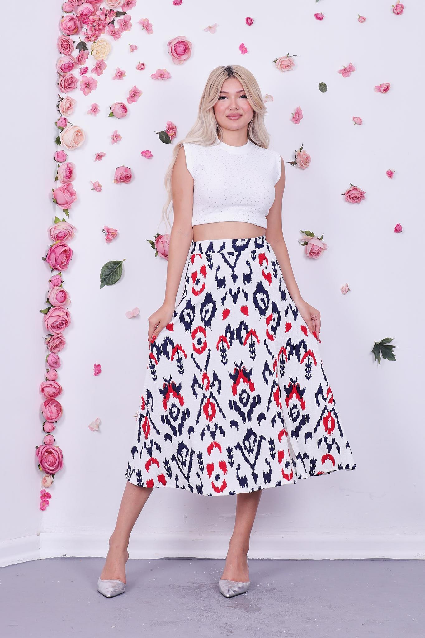 Yırtmaçlı Midiboy Etek