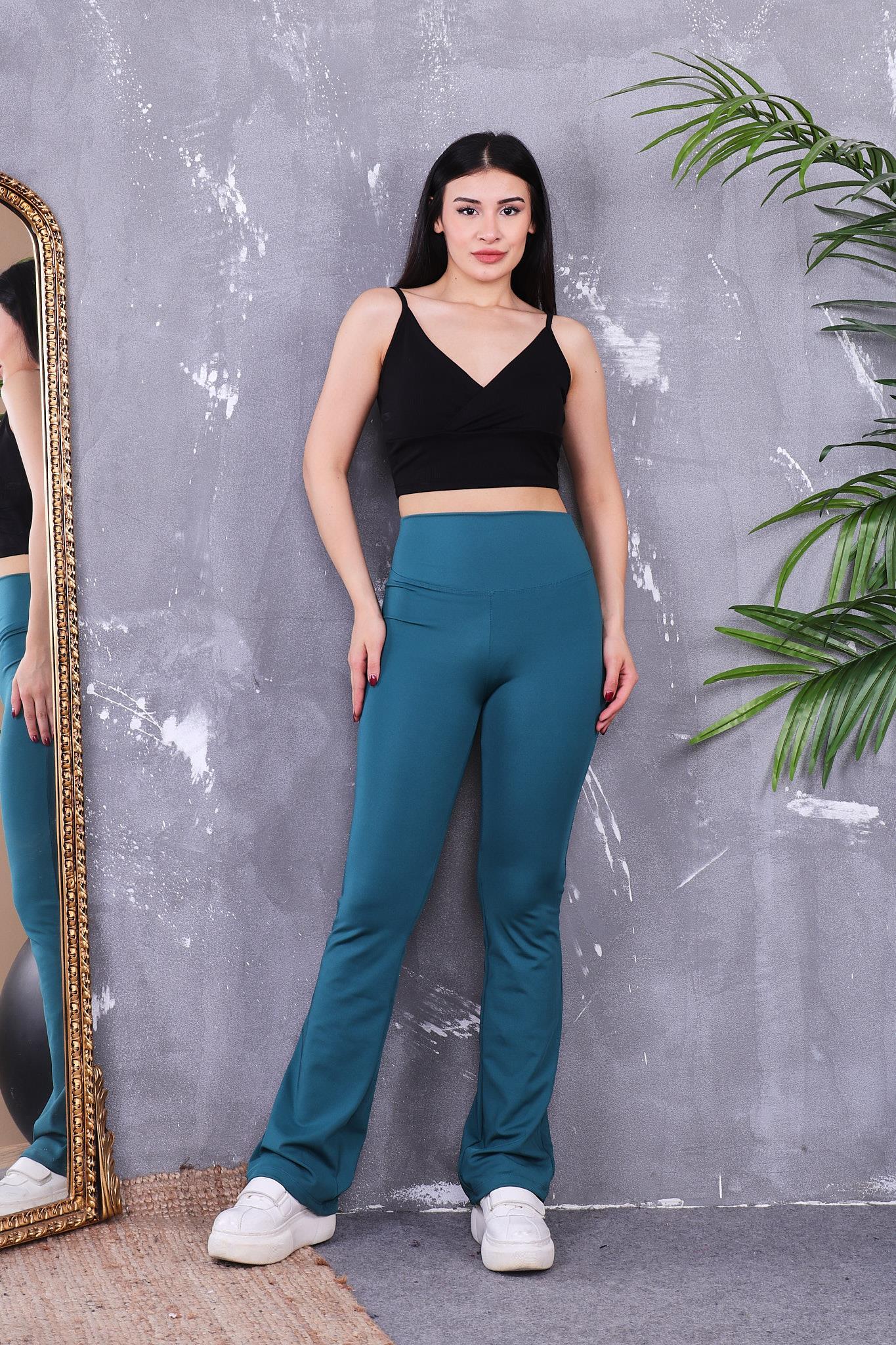 Yüksek Bel İspanyol Paça Tayt