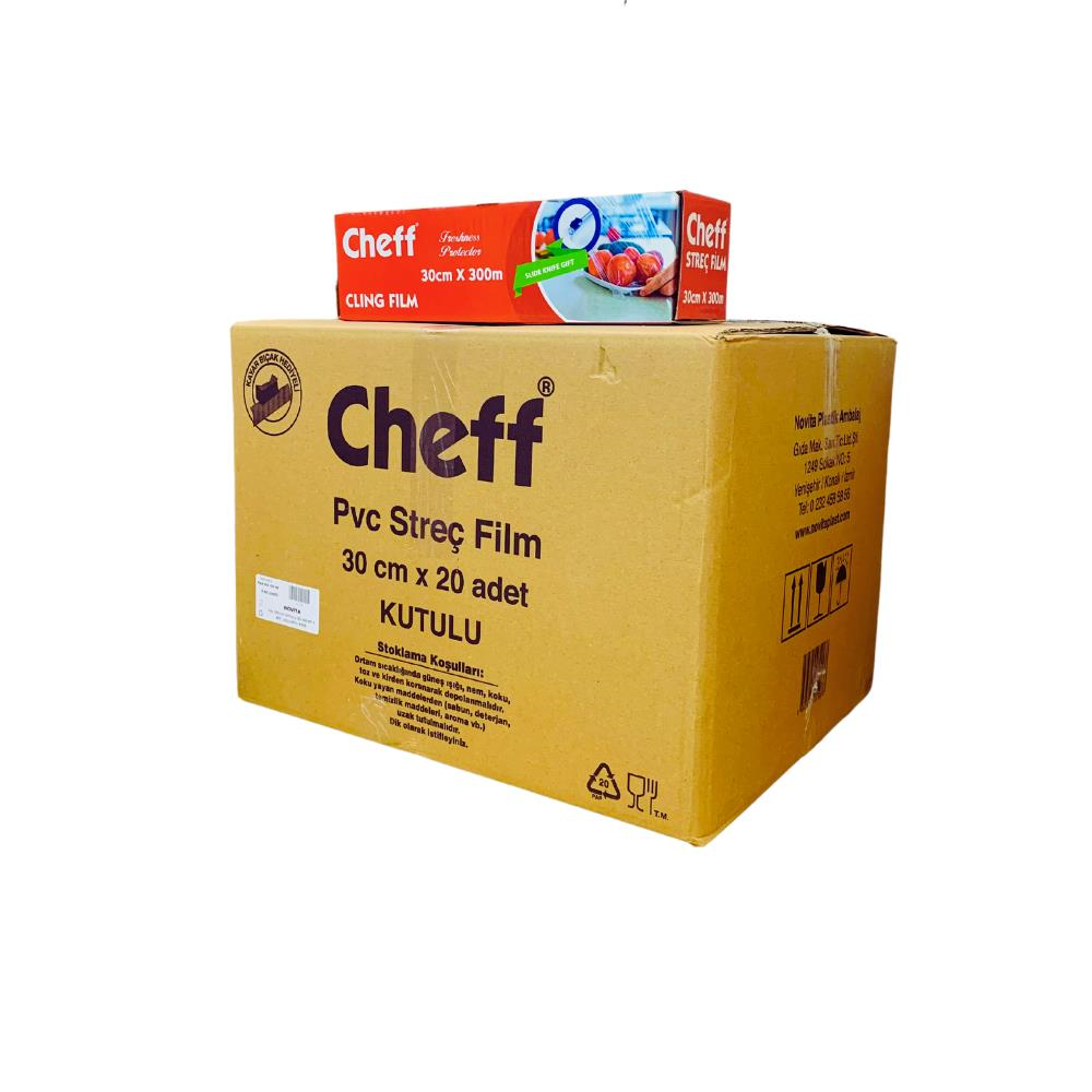 Cheff Pvc Streç Film 30x300m 8 Mikron 20 Adet