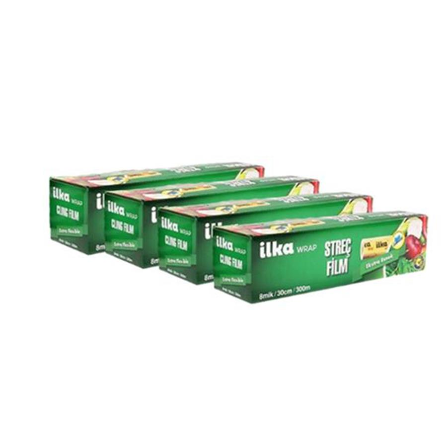 İlka Wrap Kutulu Streç Film 30x300m 8 Mikron 4 Adet