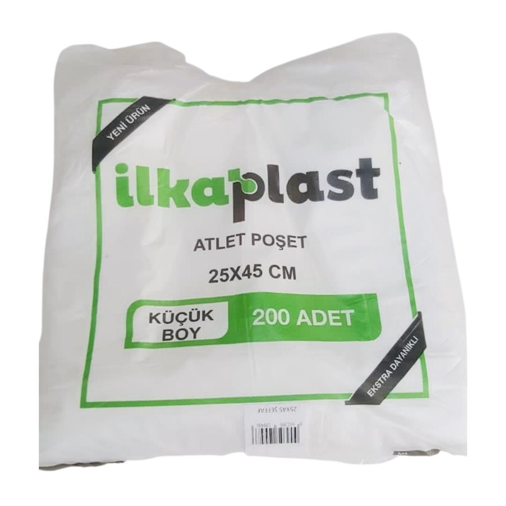 İlkaplast Hışır Poşet Küçük Boy Şeffaf 200'lü 10 Paket