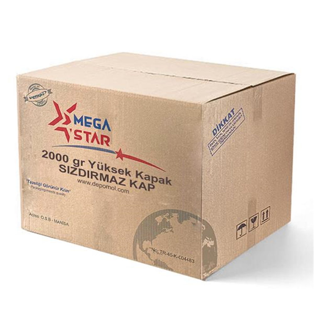 MEGA STAR SIZDIRMAZ KASE 1500 GR V25/E - 100 LÜ 4 PAKET (400 ADET)