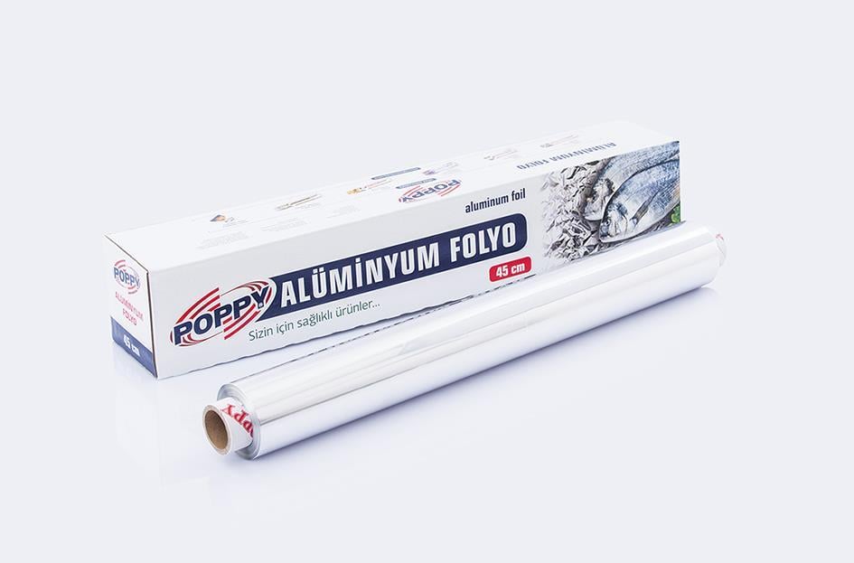 Poppy Alüminyum Folyo 45cmx100mt 12 Adet