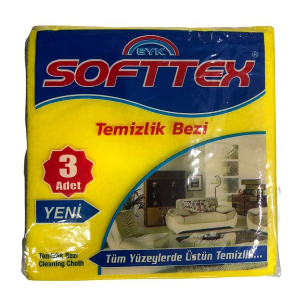 Softtex Temizlik Bezi 3'lü