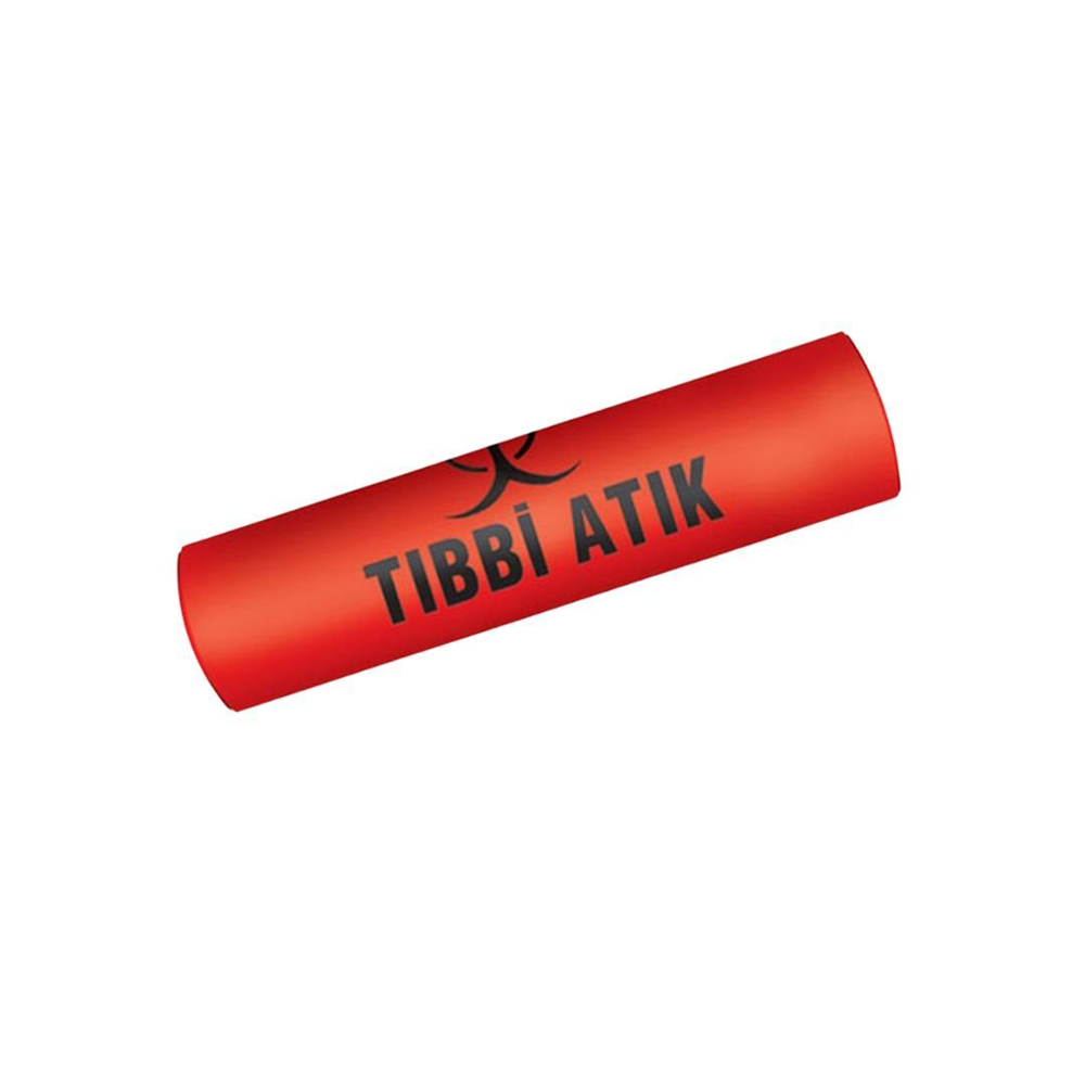 Tıbbi Atık Çöp Torbası Hantal Boy 100x150 cm Kırmızı 10'lu (1 Koli) 70 Mikron