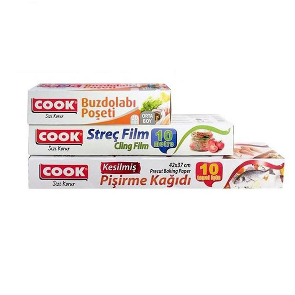 Cook 3'lü Mutfak Seti 2 Adet