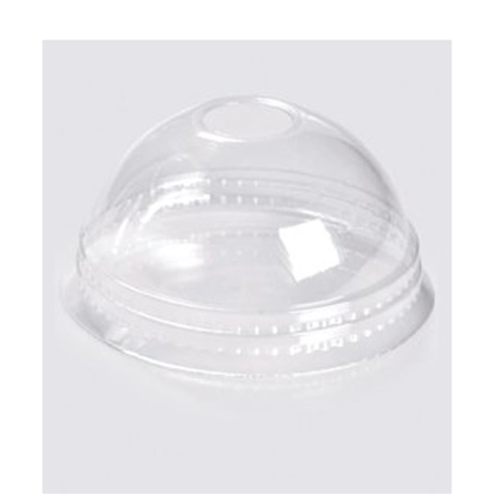 PLASTİK SOĞUK İÇECEK BARDAK KAPAĞI DELİKLİ BOMBE Ø80 100LÜ