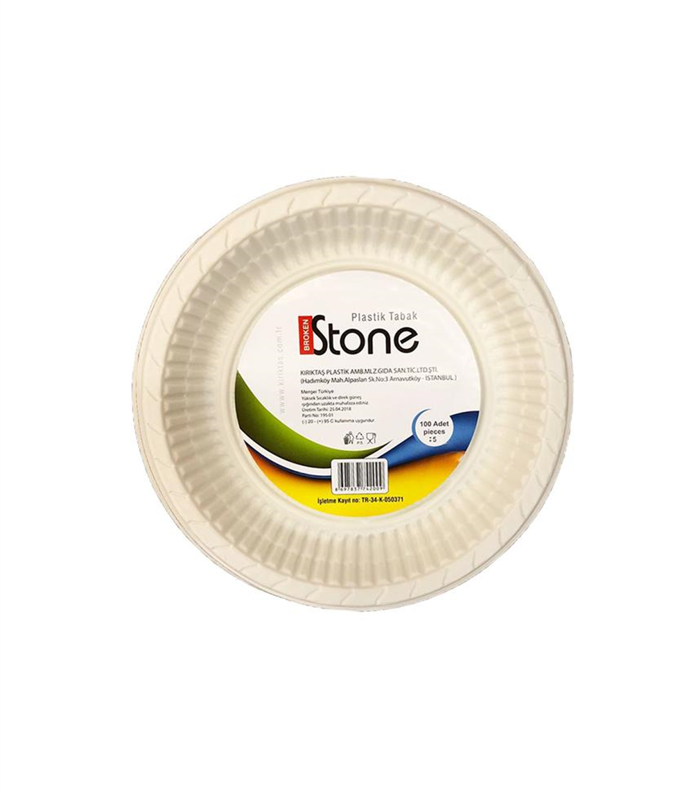 PLASTİK TABAK 170 MM 100 ADET