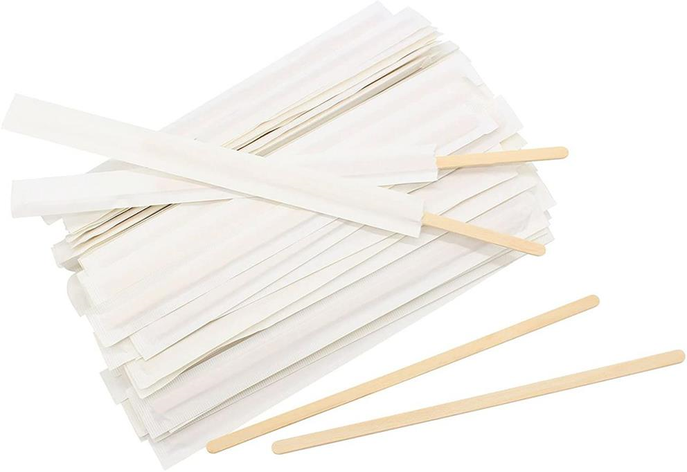 Poppy 14 cm Hijyenik Ahşap Karıştırıcı