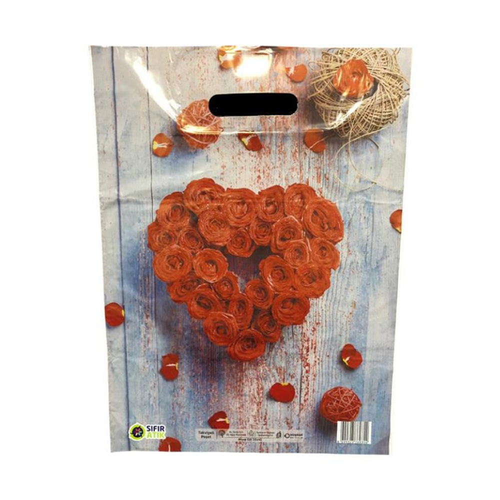 TAKVİYELİ POŞET AHŞAP GÜL 50 ADET NO:3 (33X45 cm)