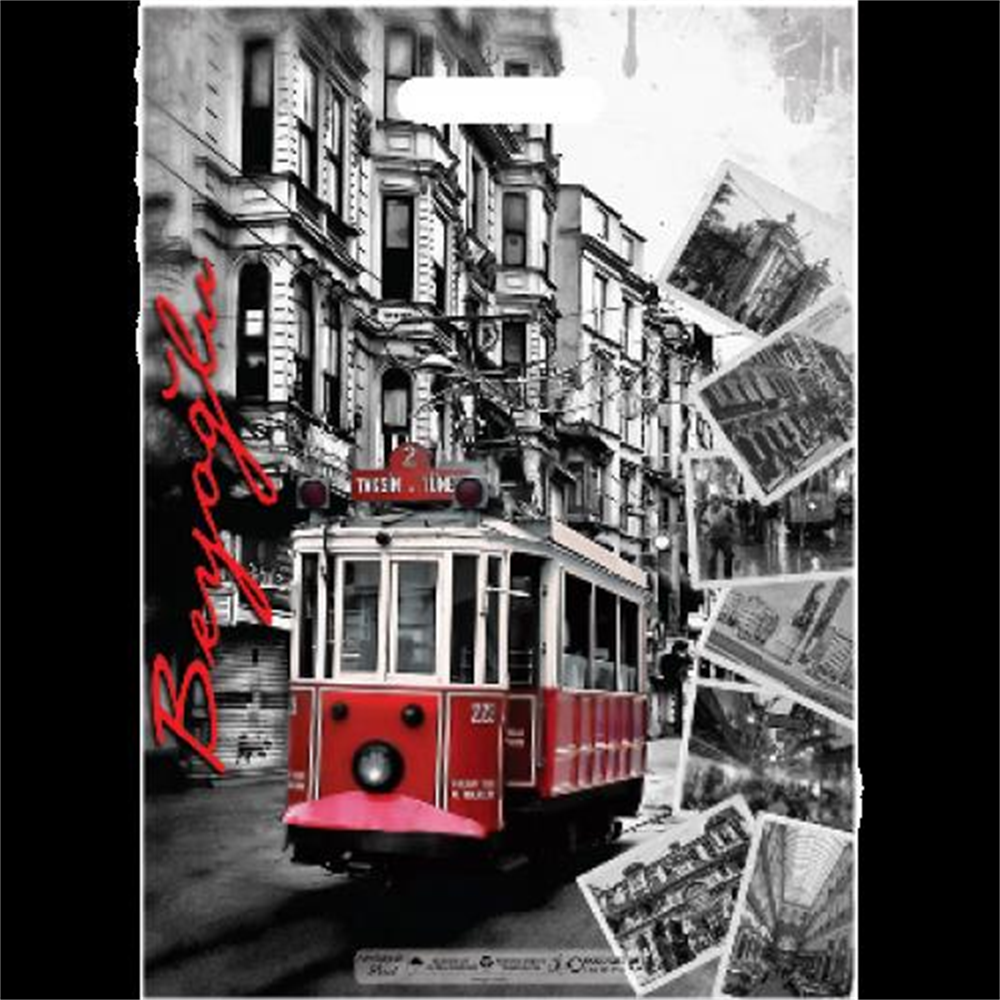 TAKVİYELİ POŞET BEYOĞLU 50 ADET NO:2 (26X38 cm)