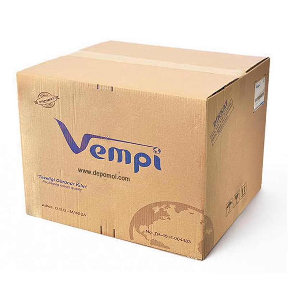 VEMPİ 2 GÖZLÜ HAMBURGER KAP + KAPAK SET - V410 50Lİ 16 PAKET (400 ADET)