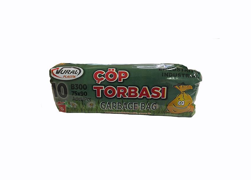 VURAL ENDÜSTRİYEL BATTAL ÇÖP TORBASI 75*90 CM 300 GR SİYAH 10 LU 1 PAKET