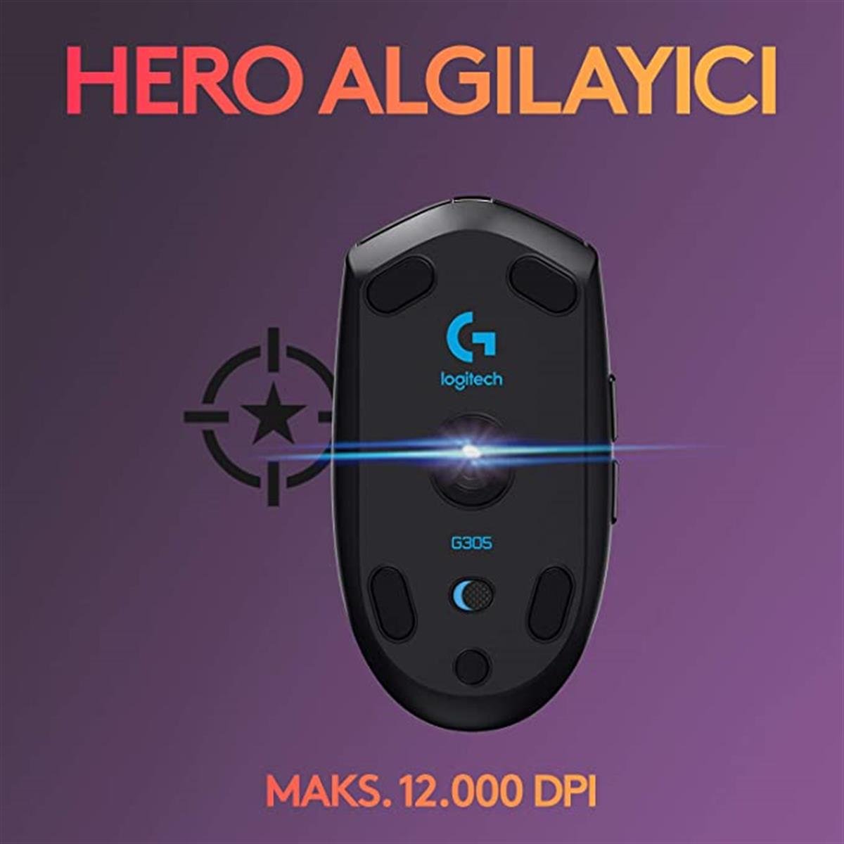 Logitech G G305 Lightspeed Kablosuz Oyuncu Mouse Siyah - 910-005283