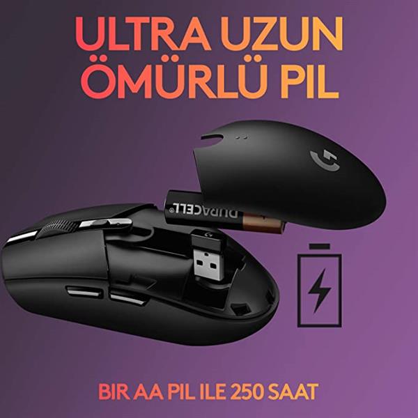 Logitech G G305 Lightspeed Kablosuz Oyuncu Mouse Siyah - 910-005283
