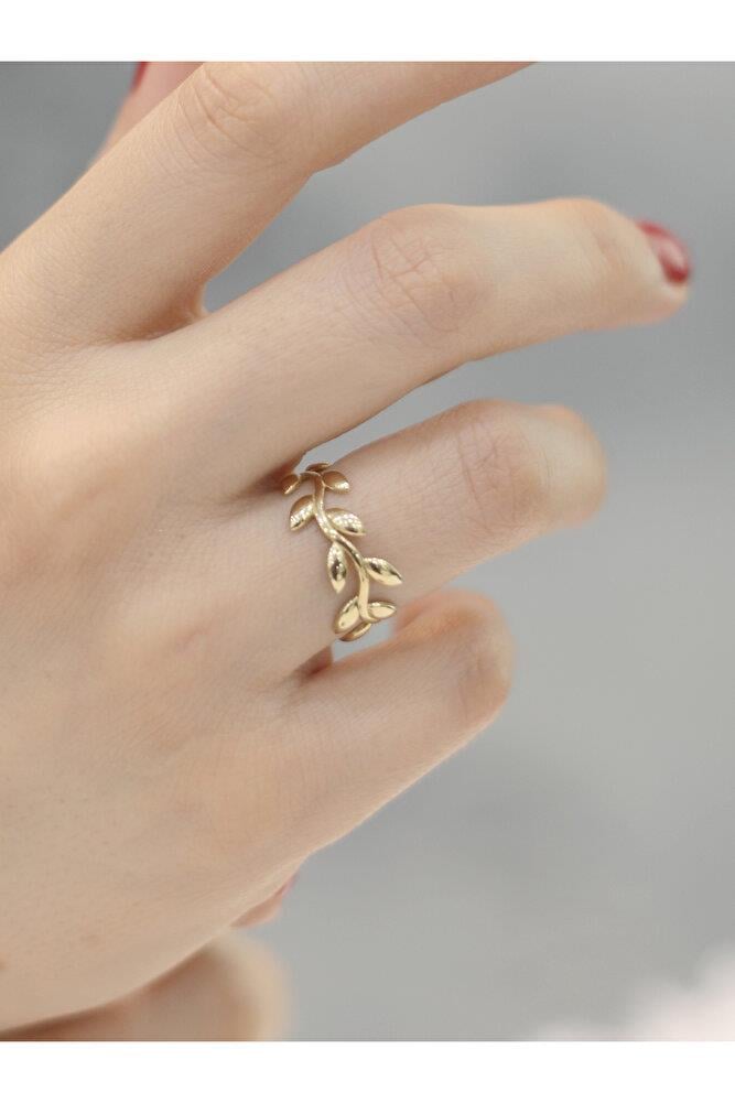 14 Ayar Altın Sarmaşık Yüzük