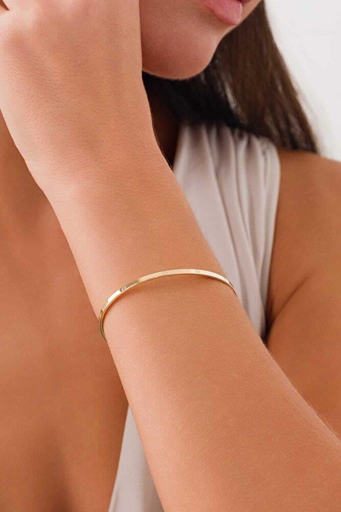 14 Ayar Altın 2mm Elastik CRTER Kelepçe