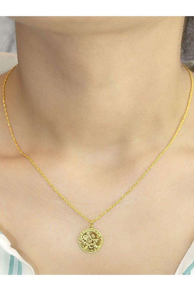 14 Ayar Altın Küçük Boy Tuğra Kolye