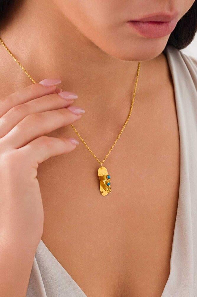 14 Ayar Altın Pabuç Figürlü Kolye