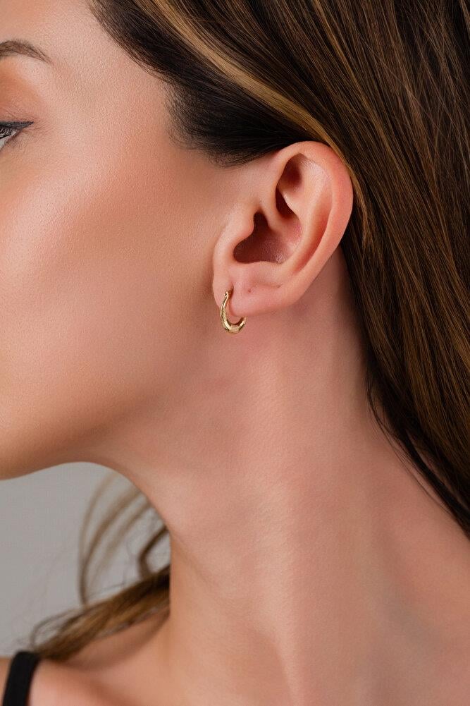 14 AYAR ALTIN ZARİF VERONA MODEL HALKA KÜPE