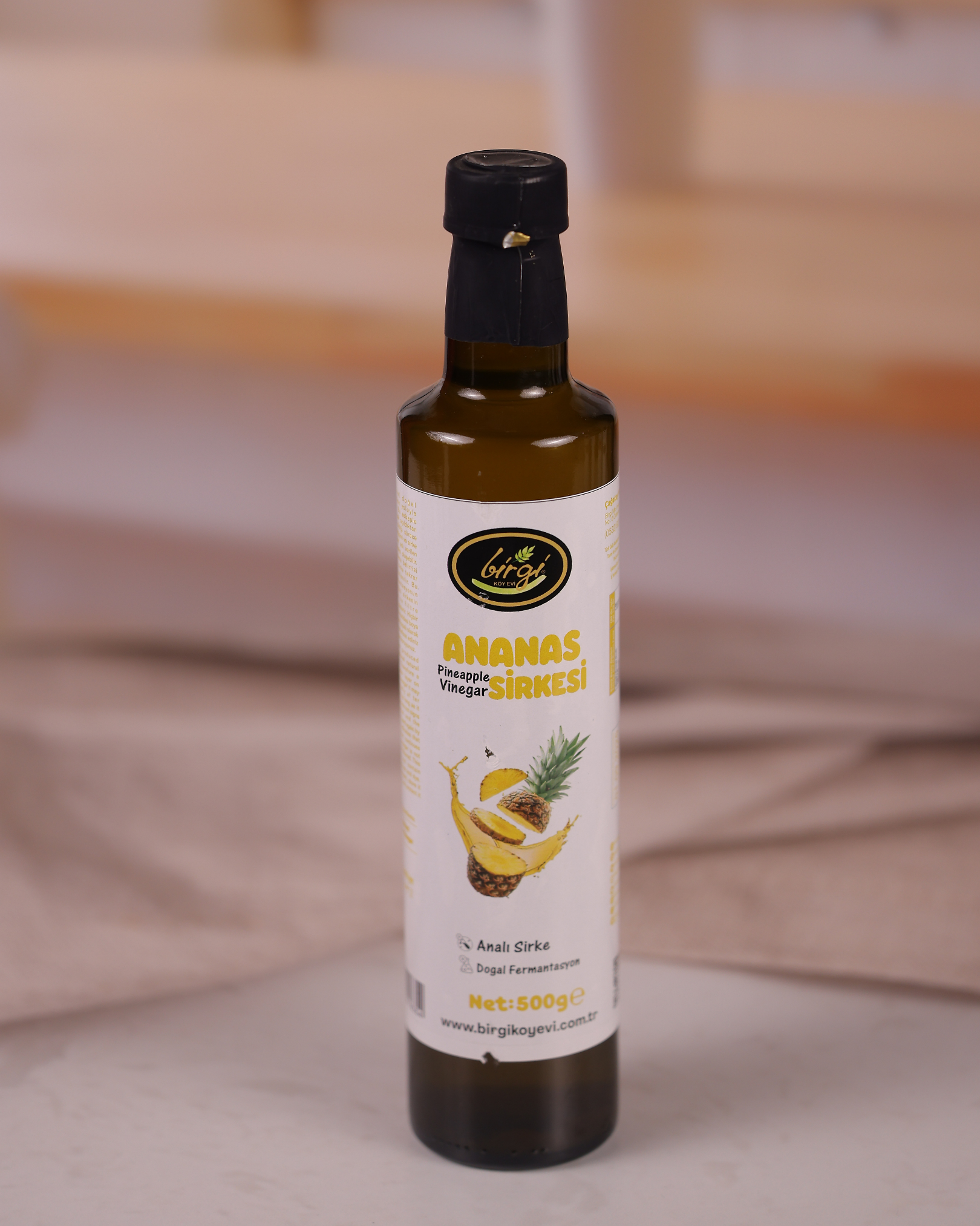 Ananas Sirkesi 500 g | Doğal Fermente SirkeBirgi Köy EviSİRKELERAnanas Sirkesi (Doğal Fermente) – 500 g