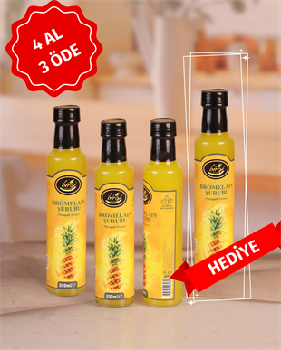 Birgi Köy EviÖZLERBirgi Köy Evi Bromelain Şurubu (250 ml) - 4 Al 3 Öde Fırsat Paketi