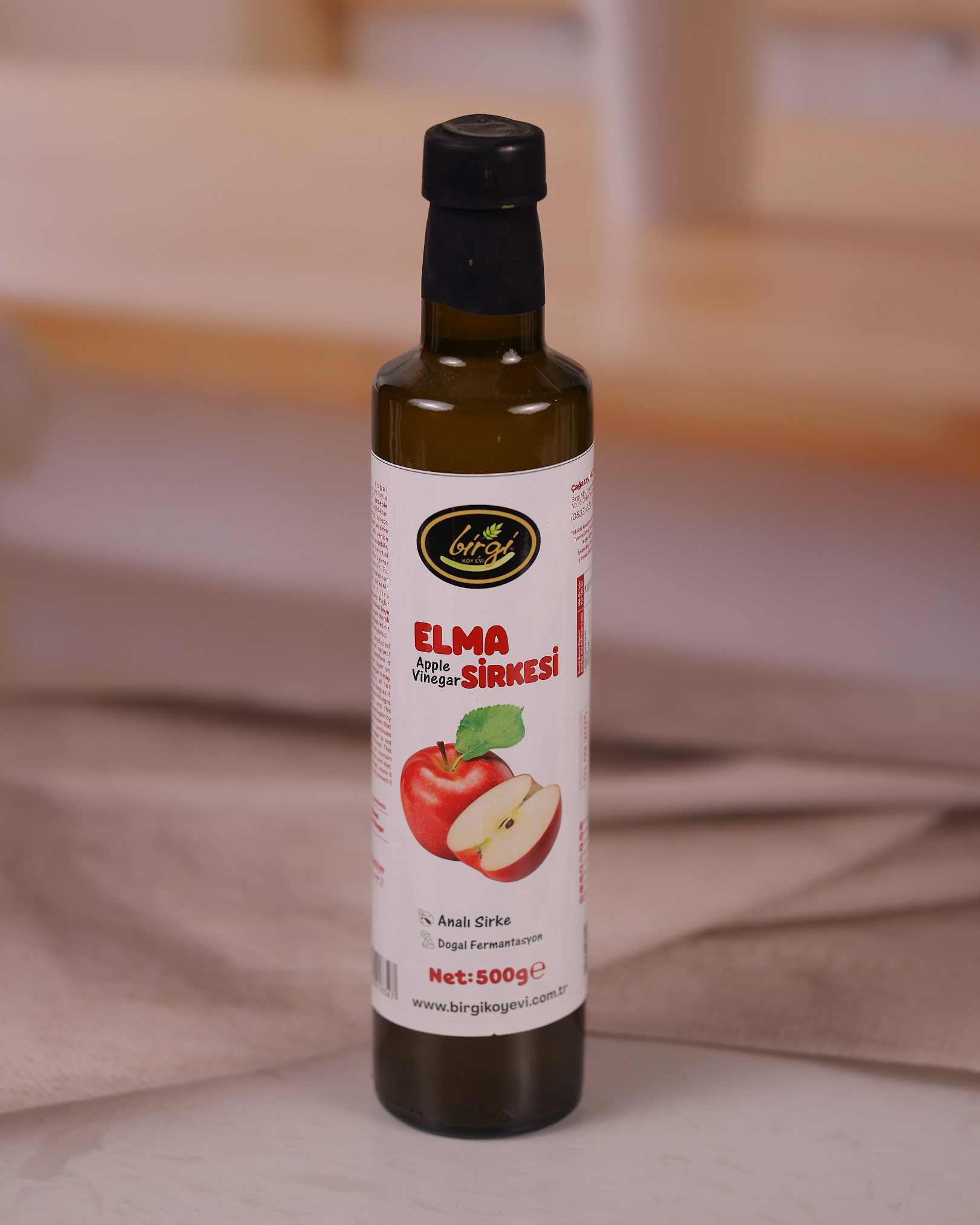 Elma Sirkesi 500 g | Doğal Fermente Anal SirkeBirgi Köy EviSİRKELERElma Sirkesi 500 g (Doğal Fermente)