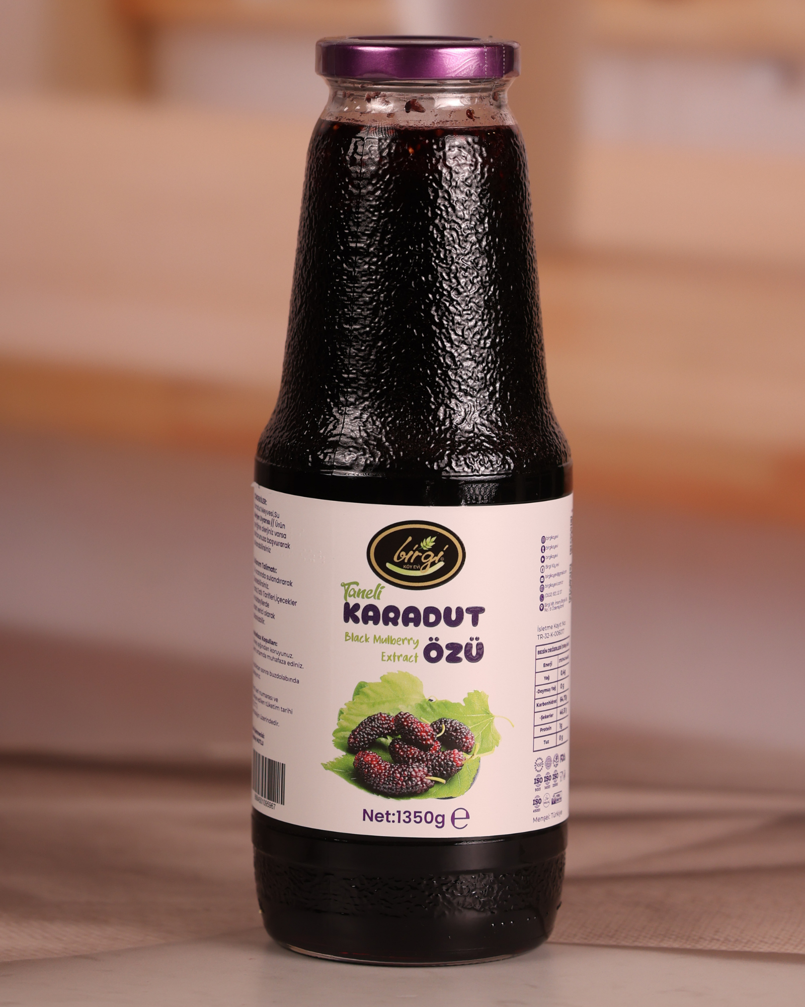 Premium Taneli Karadut Özü 1350 g | Katkısız & ŞekersizBirgi Köy EviÖZLERPremium Taneli Karadut Özü – 1350 g